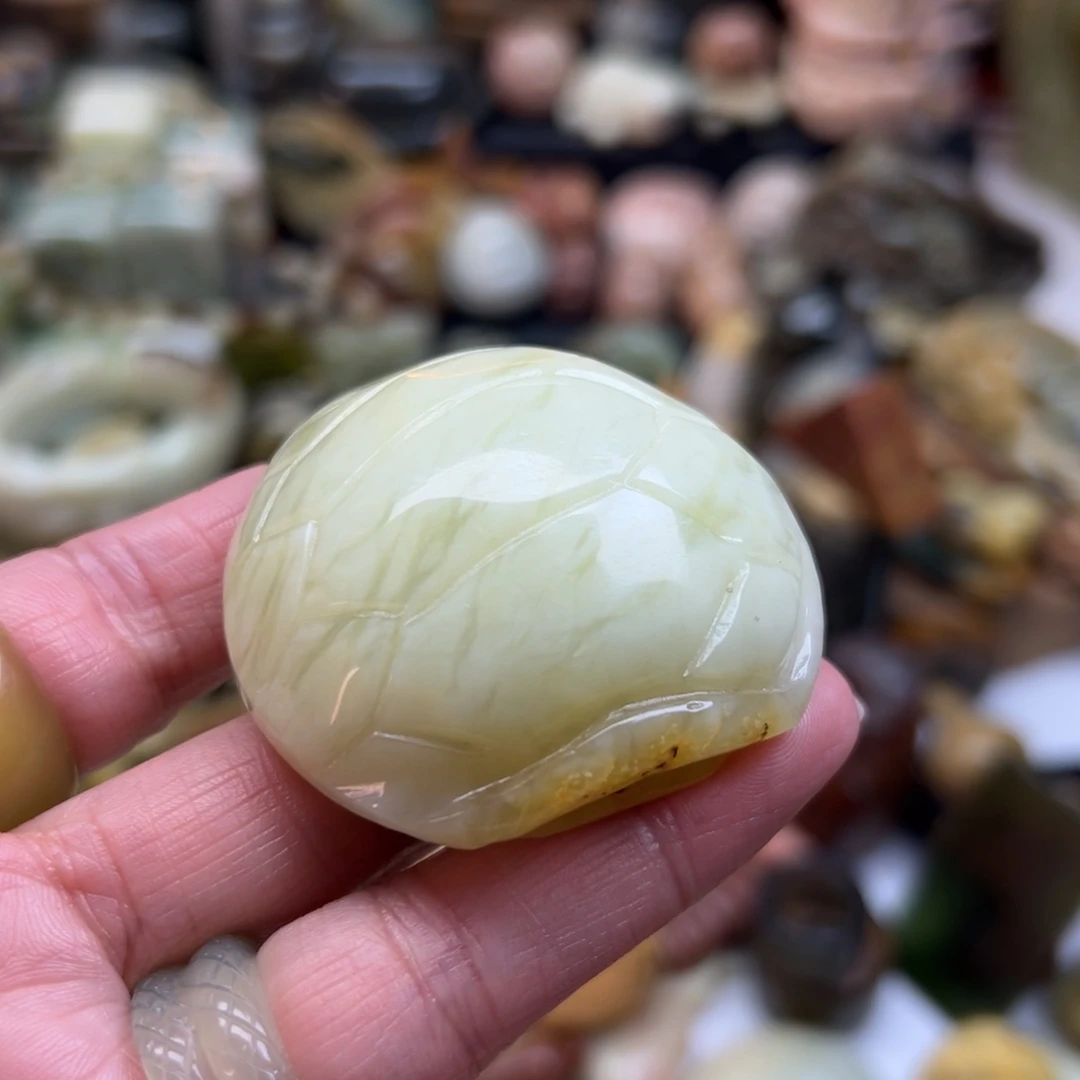 岫玉未镶嵌颈饰辽阳料富甲手玩