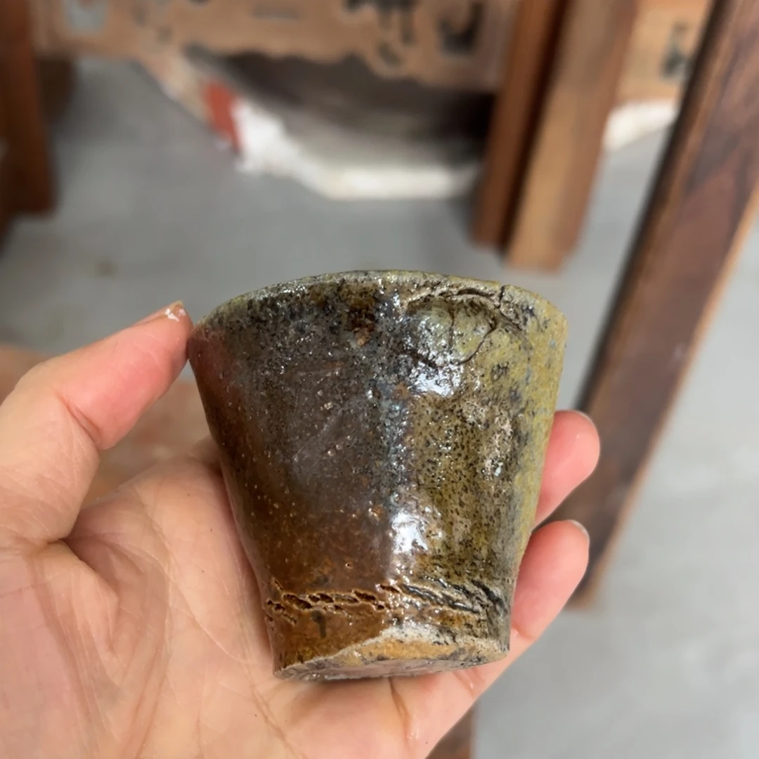 贵台龙窑柴烧茶杯A36