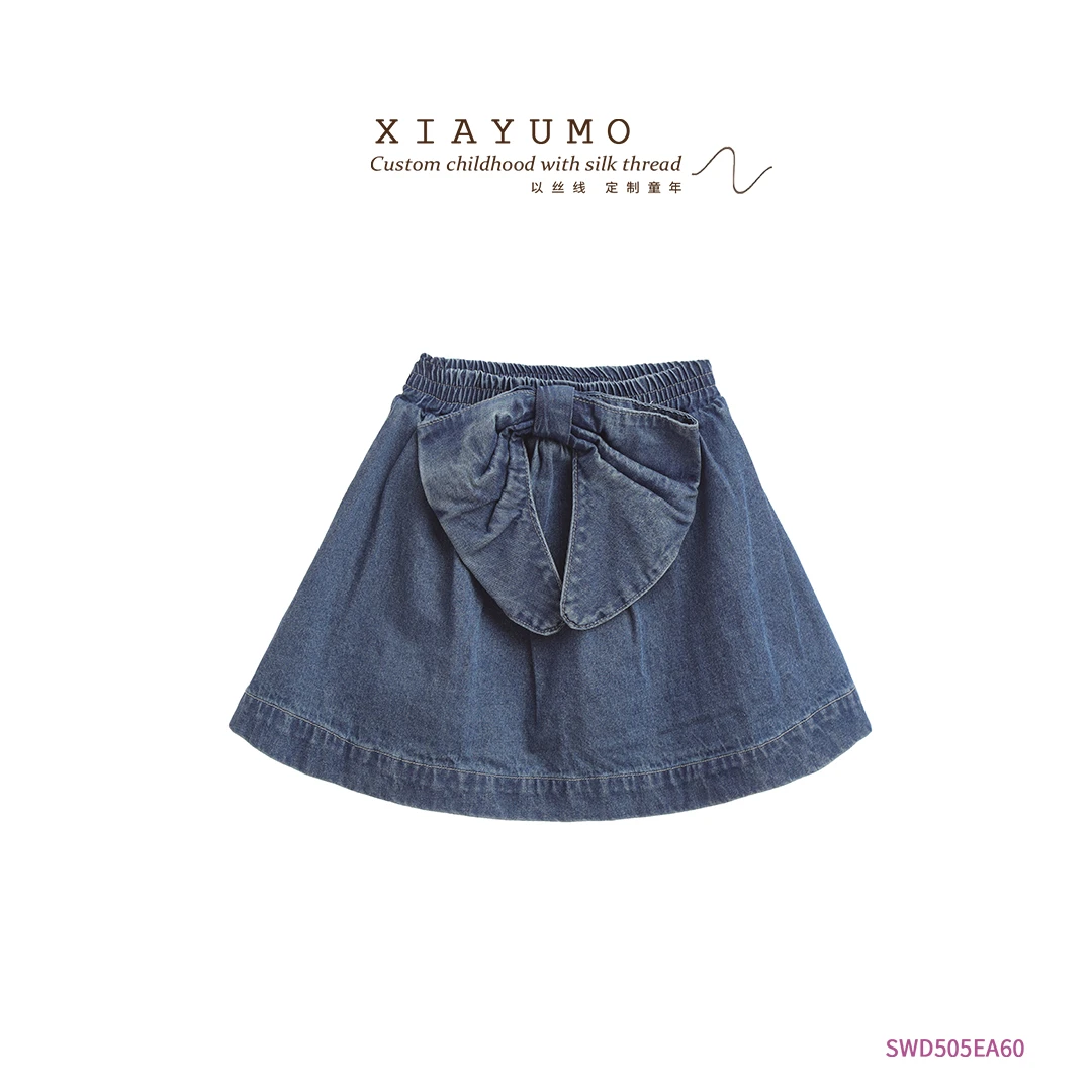 蓝色夏季牛仔半裙EA60儿童新款上新暂用链接