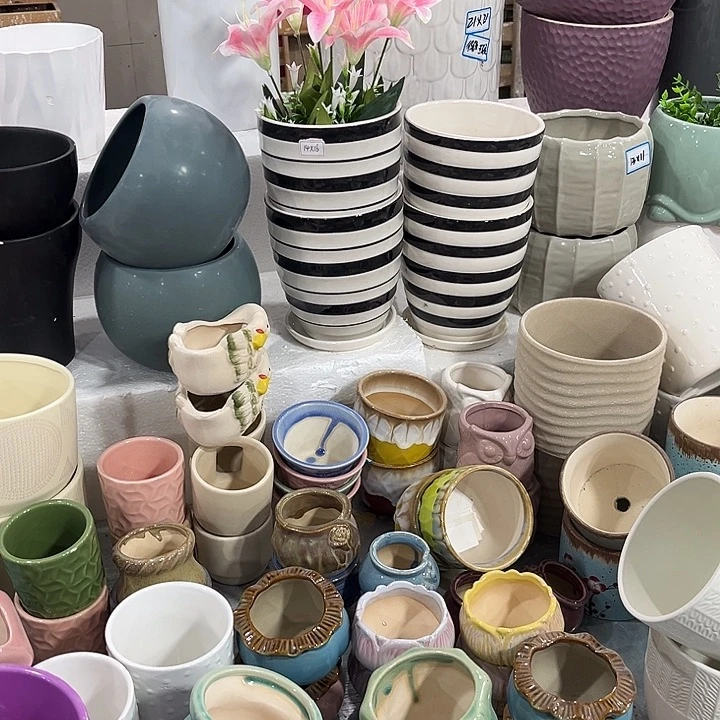 有孔！福利价陶瓷花盆全场10包邮