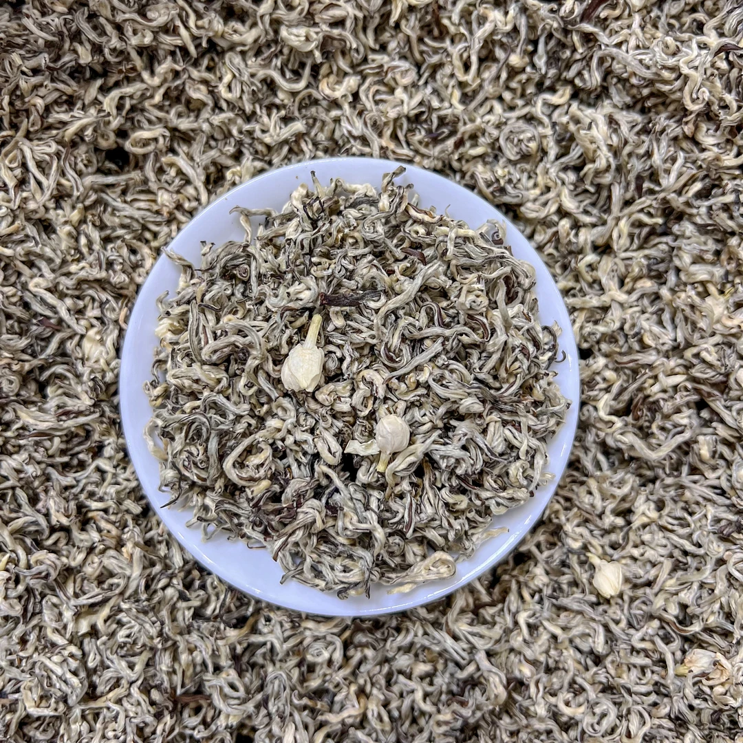 【特级白雪玉兔】新茶横县特级茉莉花茶九次窨制浓香型茉莉花茶