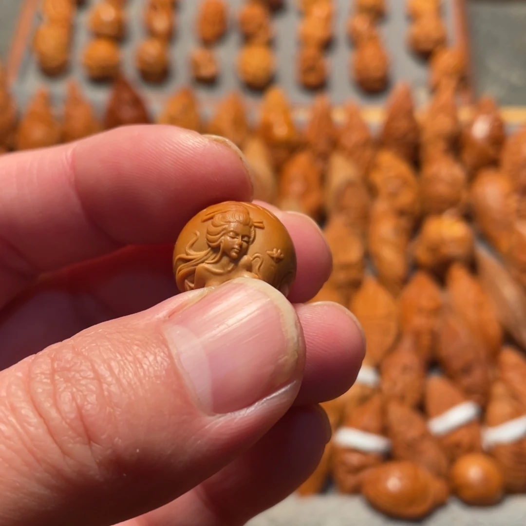 橄榄核手串/手链圆珠美女