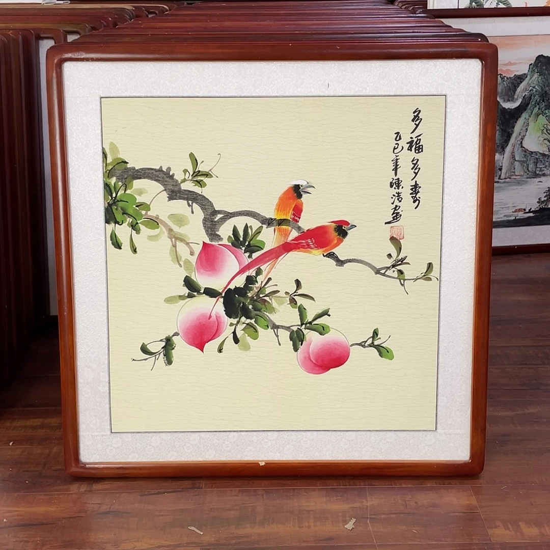 国画带框尺寸63*63厘米