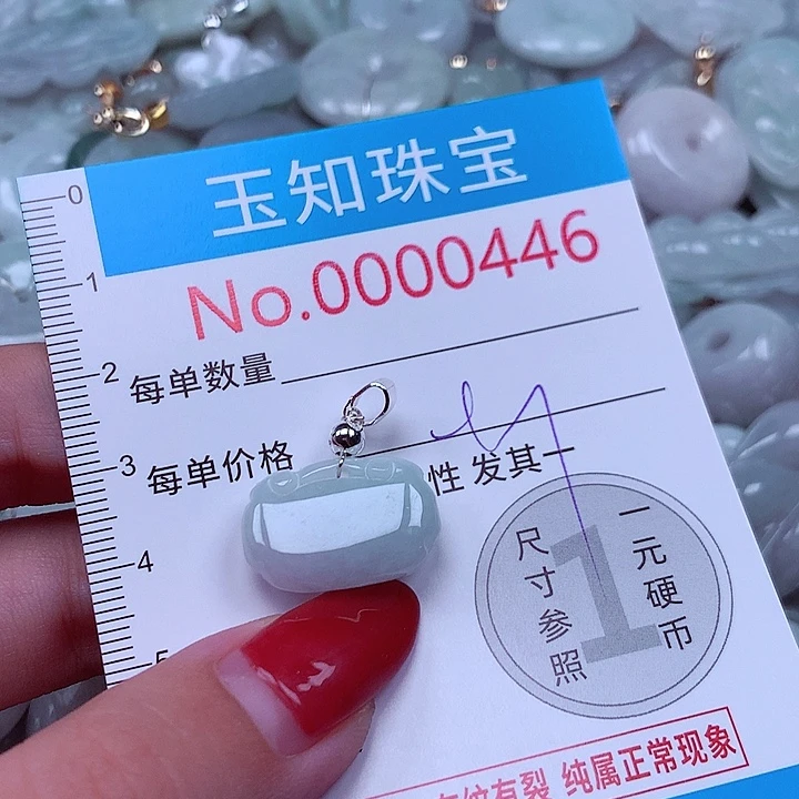 翡翠未镶嵌颈饰0446