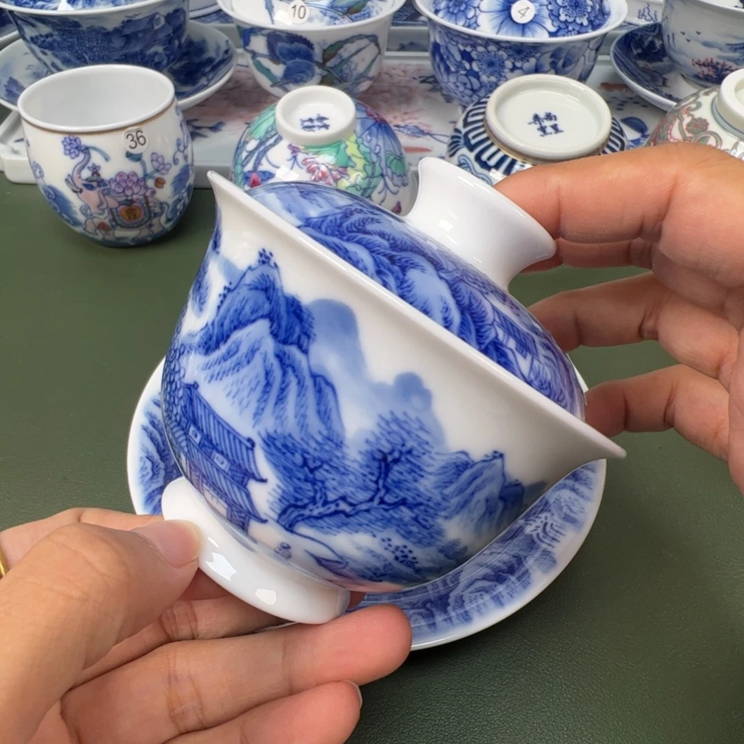 陶瓷景德镇纯手工纯手绘茶具木木89