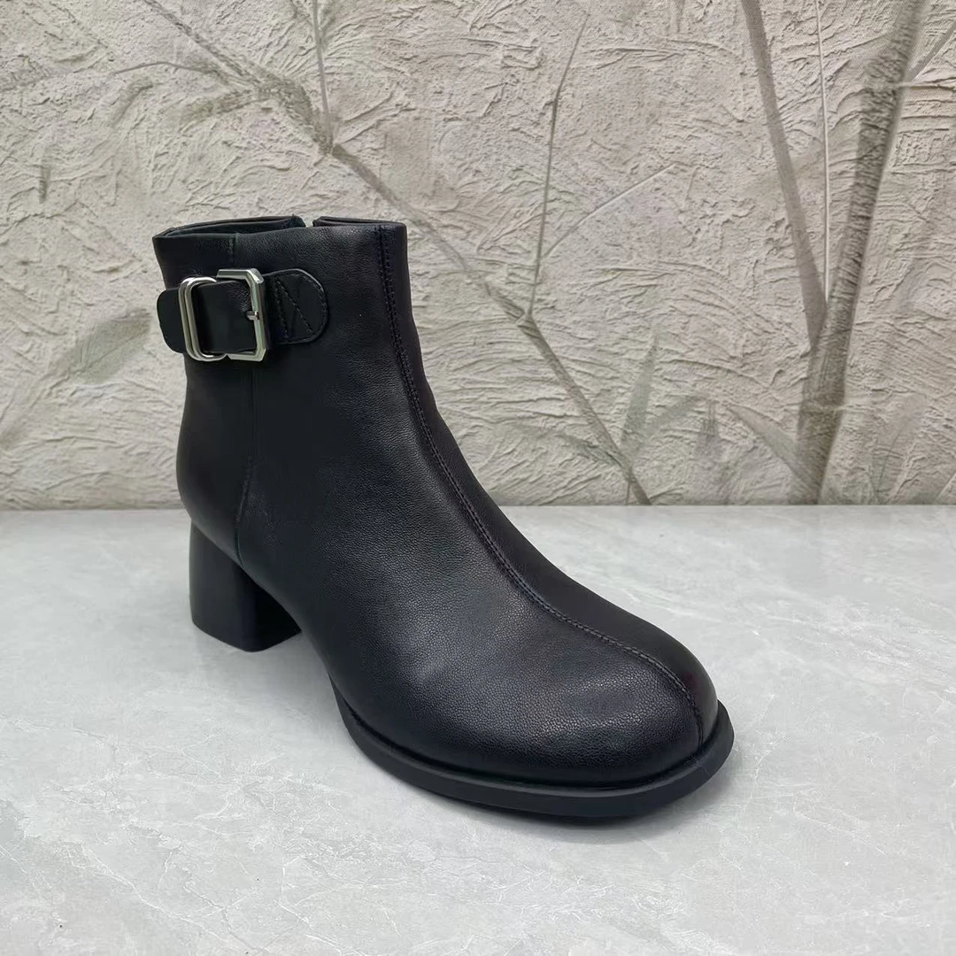 短靴女女靴子（羊皮）319-282 绒（孤品）b/f区35/37码
