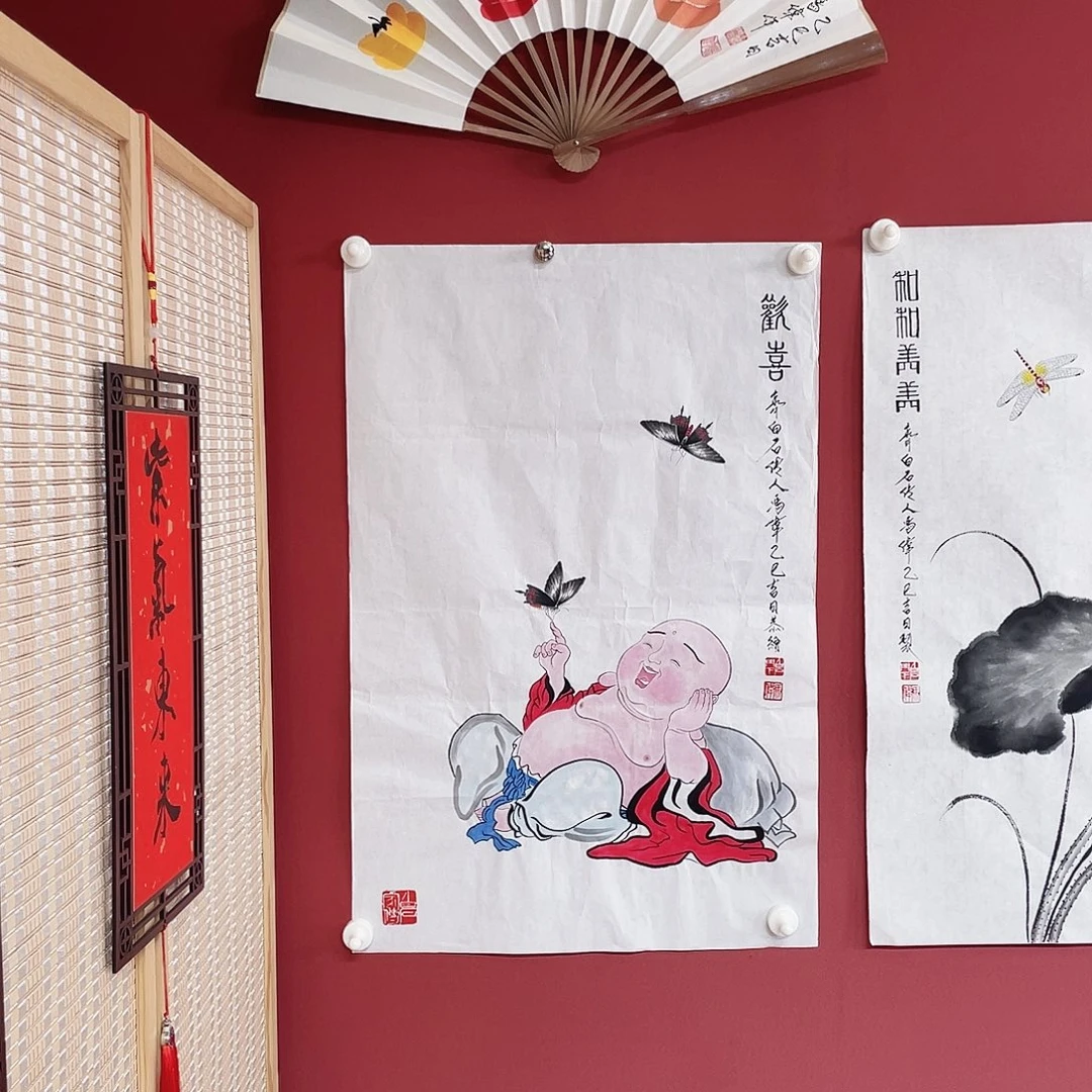 ，***。国画冯伟老师手绘国画作品音浩