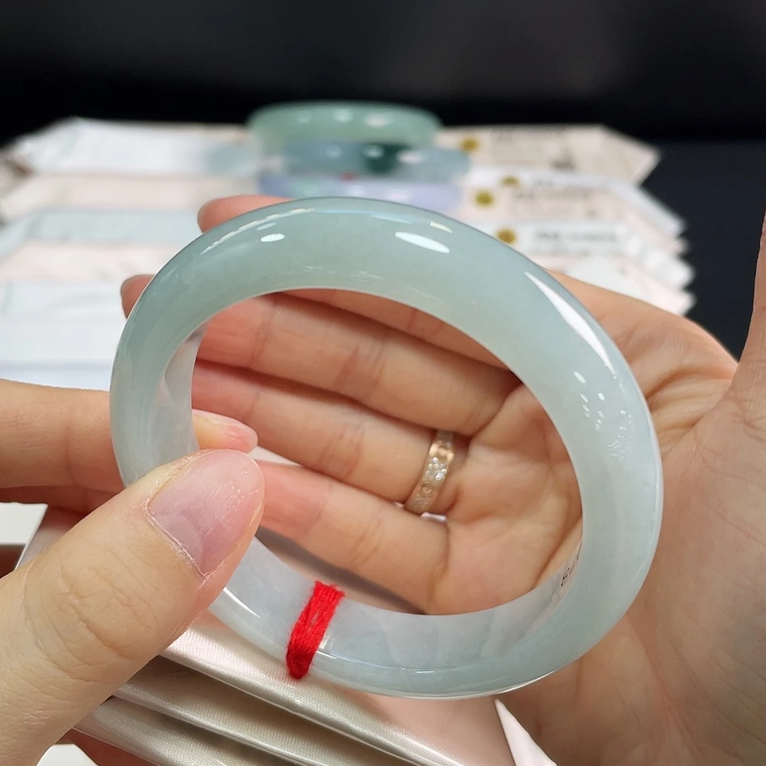 翡翠未镶嵌手镯天然缅甸A货翡翠手镯11号