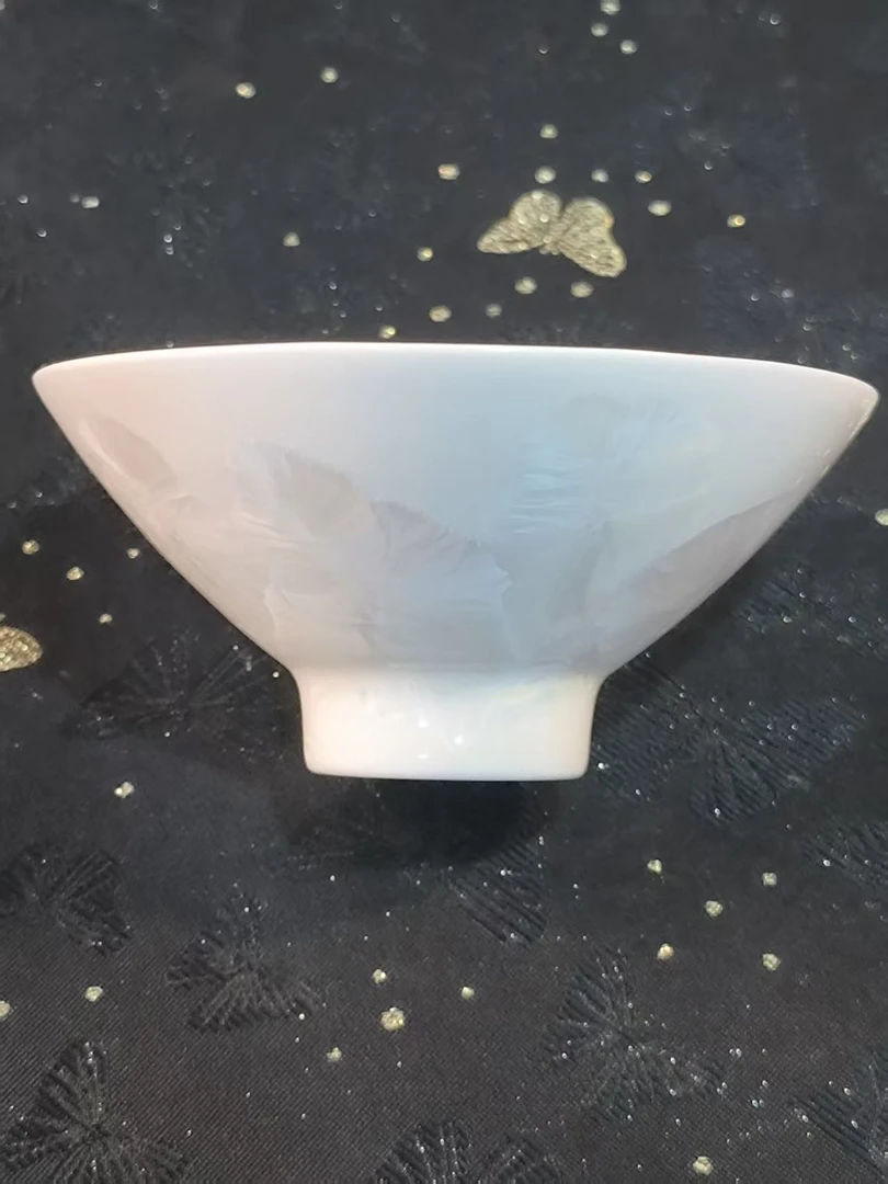 结晶釉宽头斗笠杯子5种颜色任意挑选