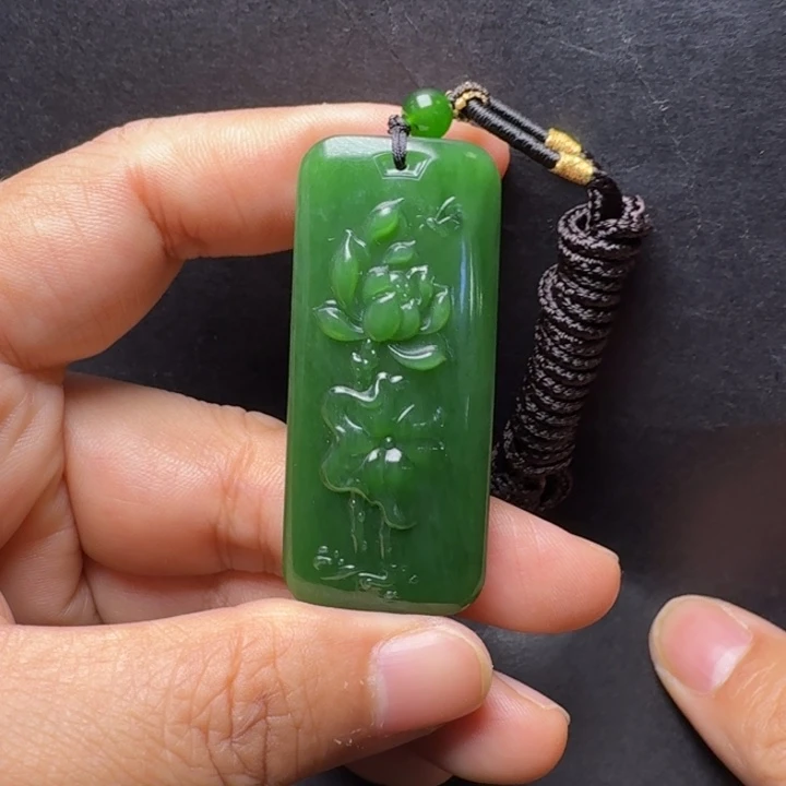 ༺***༻和田玉（碧玉）未镶嵌颈饰