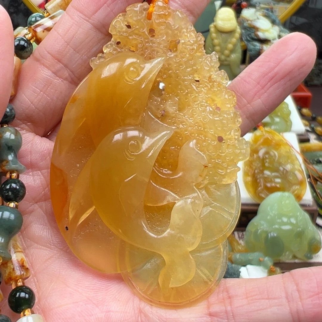 岫玉未镶嵌挂件挂件