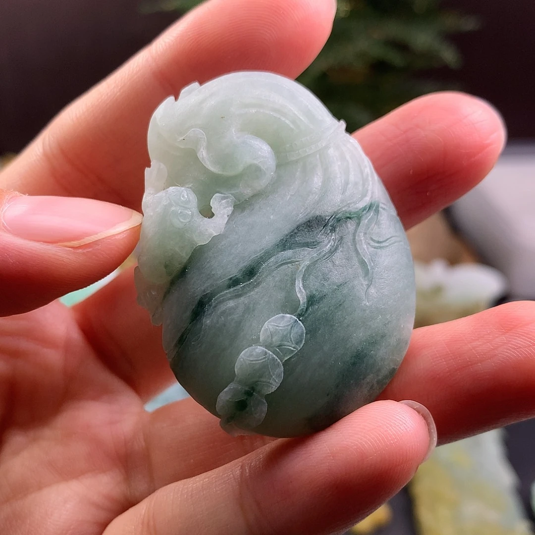 未镶嵌定制翡翠钱袋