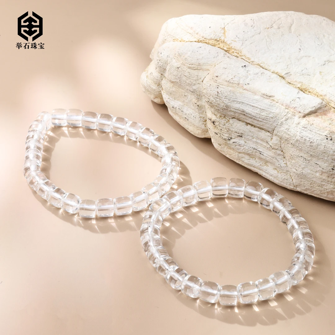 【举石珠宝】T0224-1000-57水晶手串（一件/多样性发/约7mm+）Q