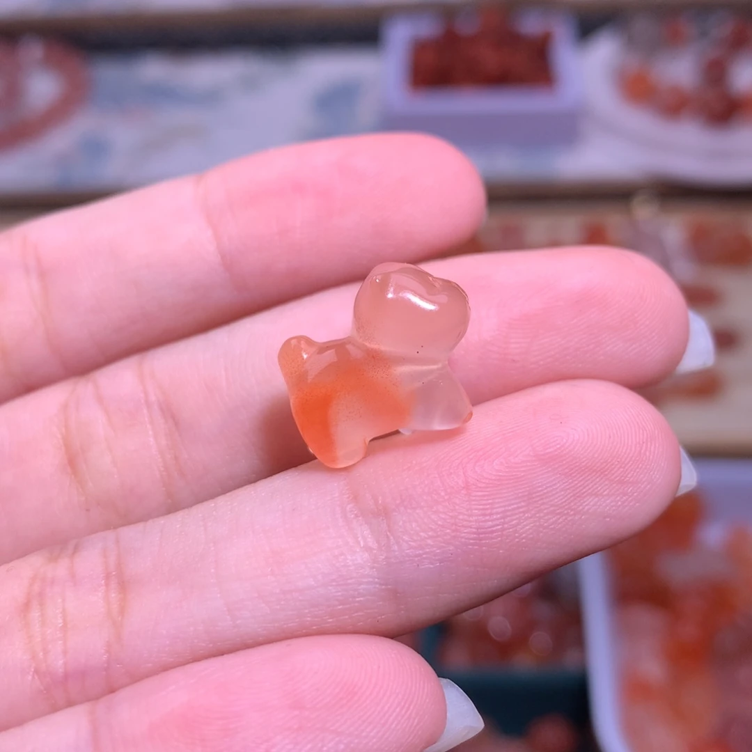 南红玛瑙未镶嵌珠宝半成品溜达猫