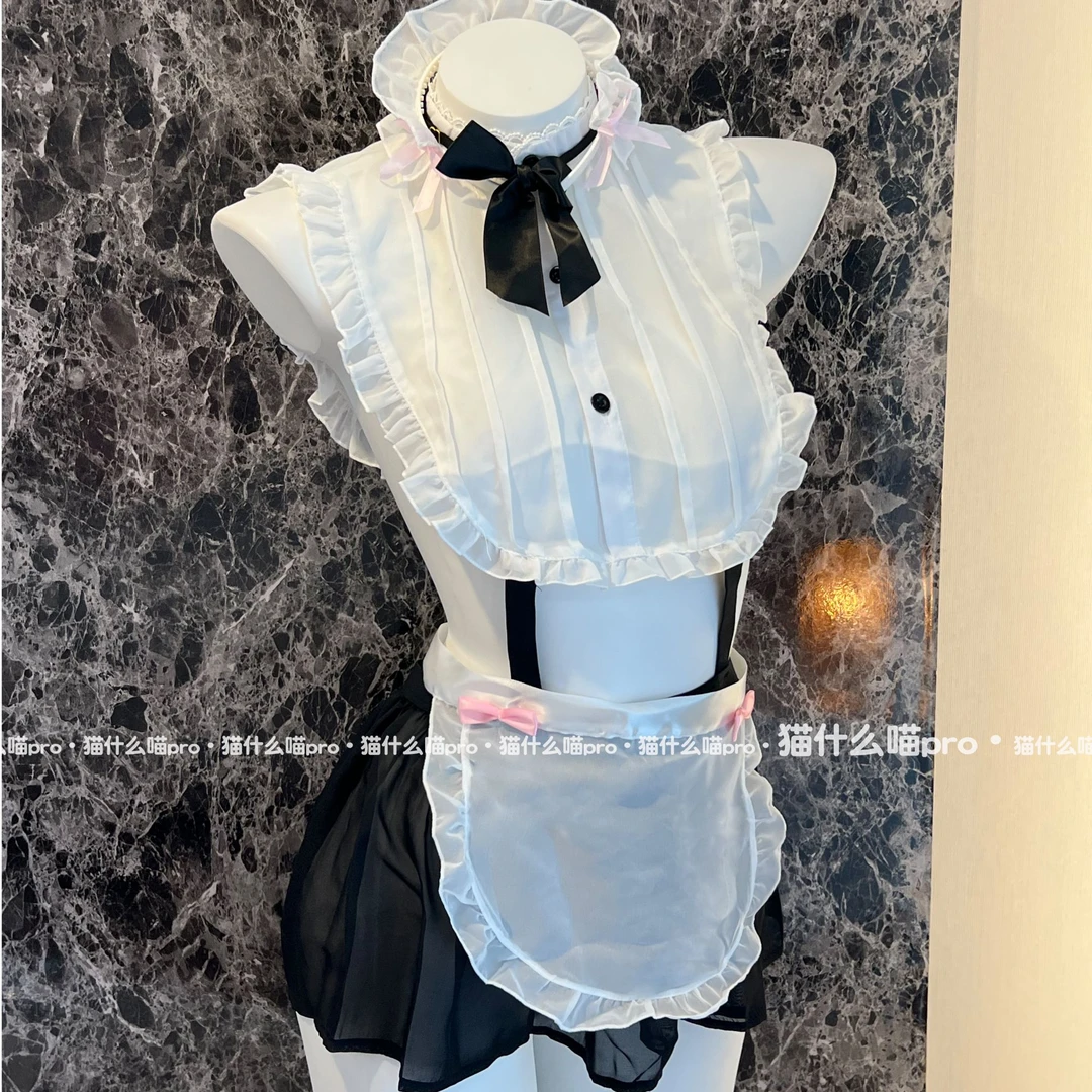 猫什么喵pro·超上镜仆仆*披肩风黑白粉配色*氛围感贴身连衣裙