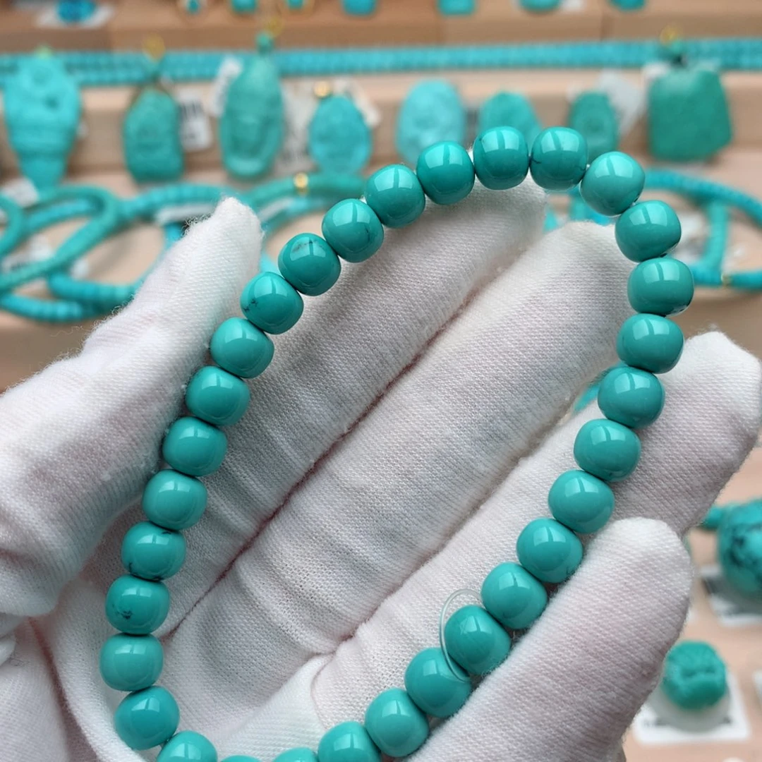 绿松石未镶嵌珠宝奇石7mm