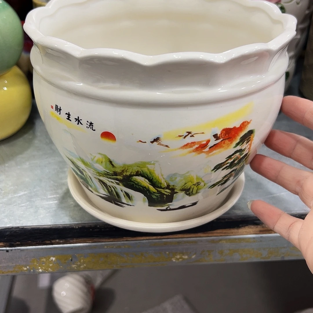 外贸尾单陶瓷花盆凑单10米包邮