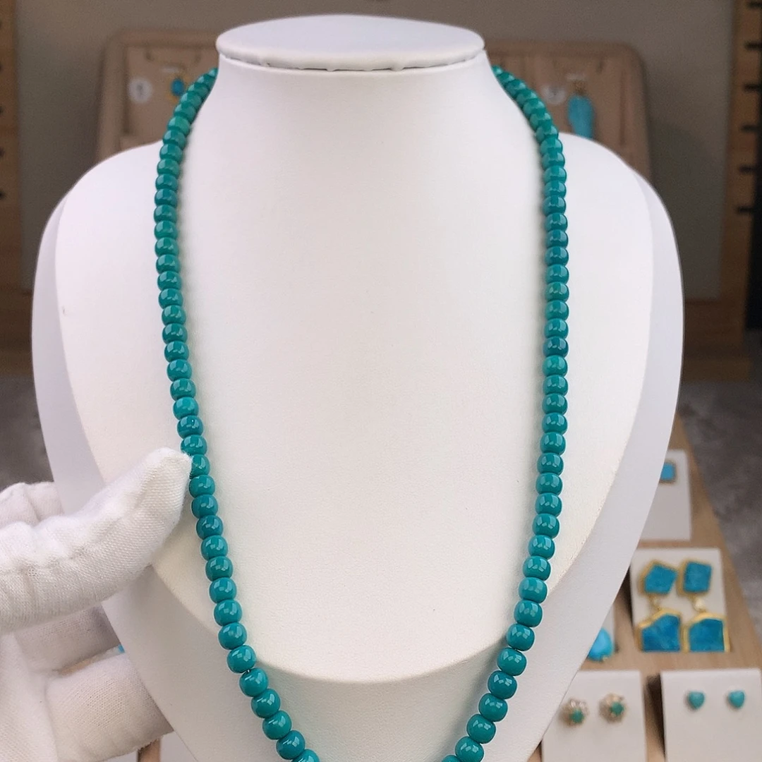 绿松石未镶嵌项链