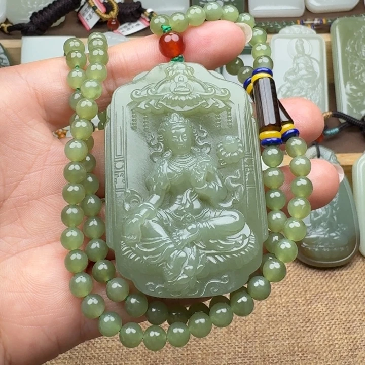 和田玉未镶嵌颈饰