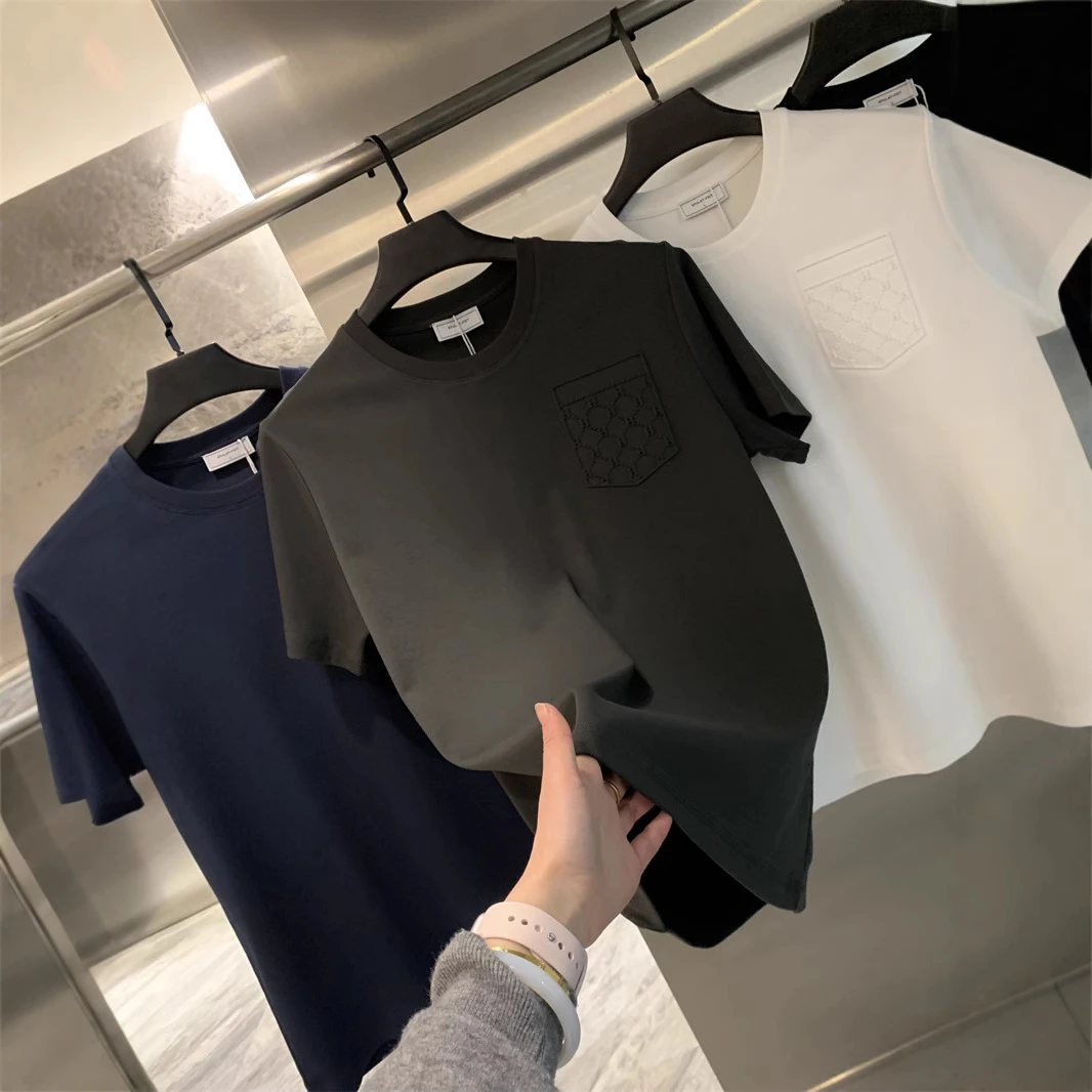 上衣束口裤新款简约时尚透气短袖恤男棉质吸湿舒适夏季休闲男士