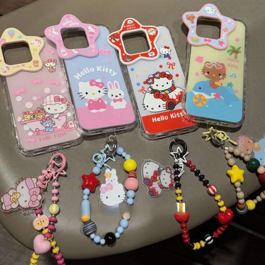 立体星星镜头卡通可爱凯蒂猫适用苹果17promax手机壳15保护套1613