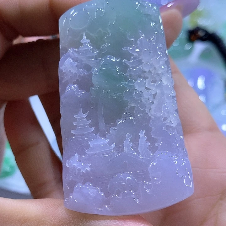 翡翠未镶嵌颈饰天然翡翠A货吊坠