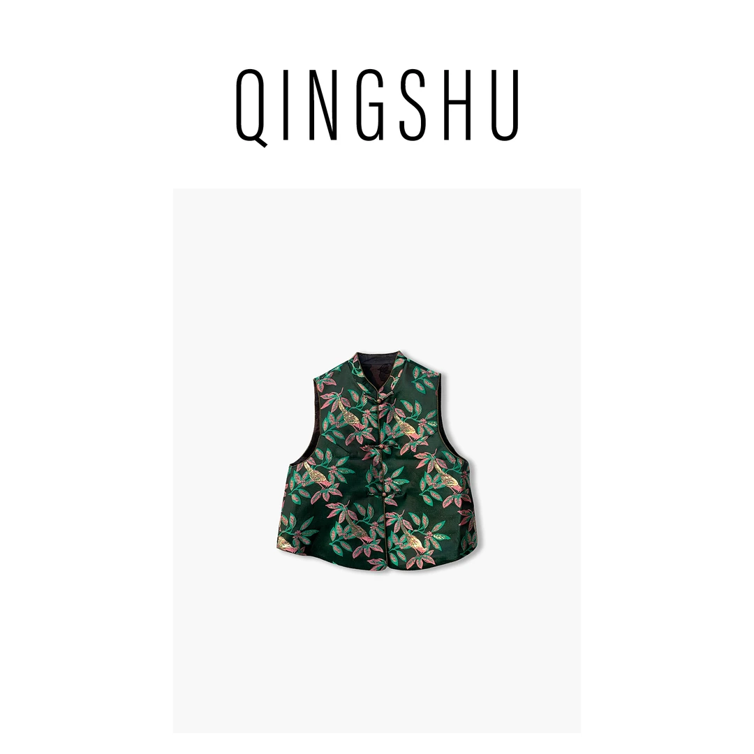 [情书专属] 桂雨低鸣 新中式国风复古时尚文艺气质双面双穿马甲