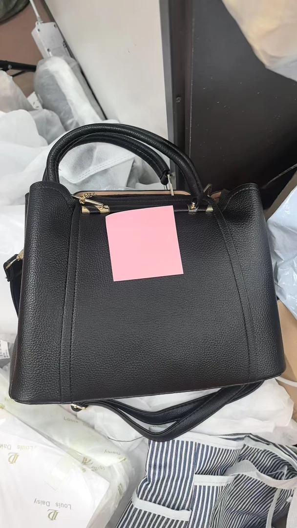 手提包正梯形车缝线可折叠欧美风简约肩包女士斜跨