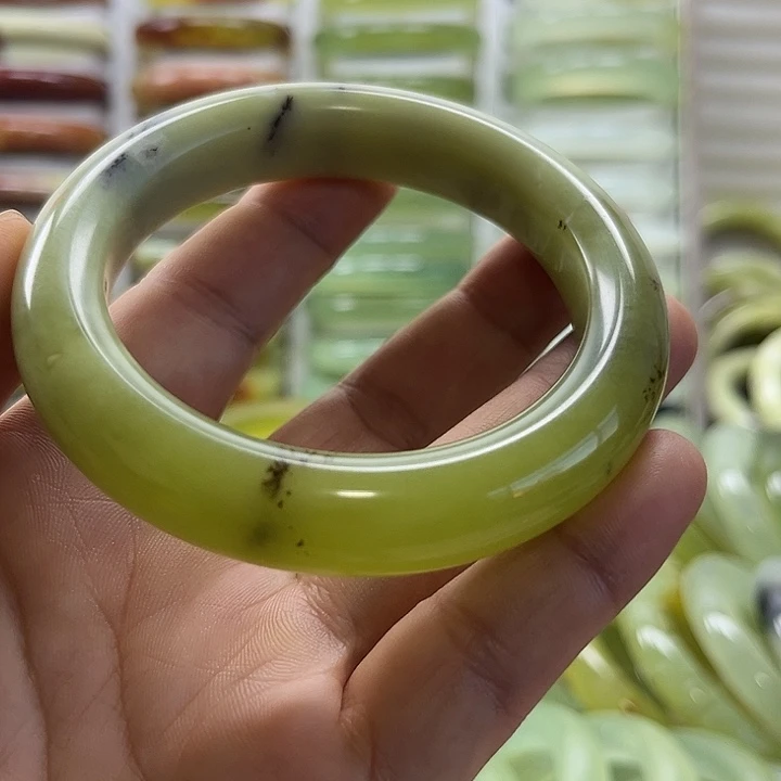 晰***6蛇纹石玉未镶嵌手镯