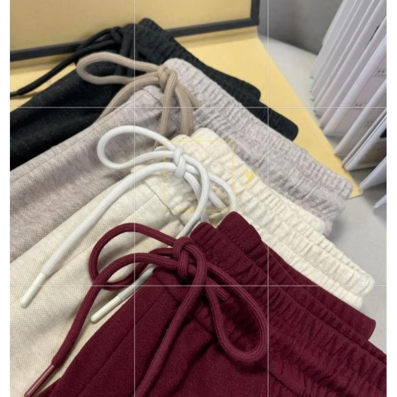 【运费补贴8-10】升级窄版直筒高腰休闲裤舒适外穿显瘦针织裤