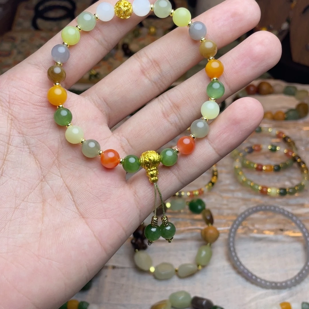 和田玉未镶嵌手链