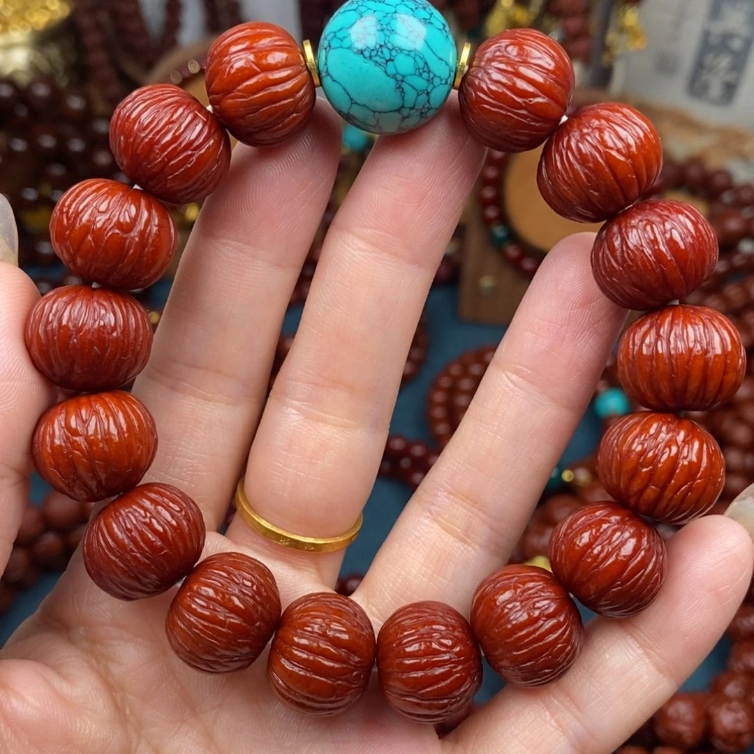 吊坠猴头核桃土豪16+绿