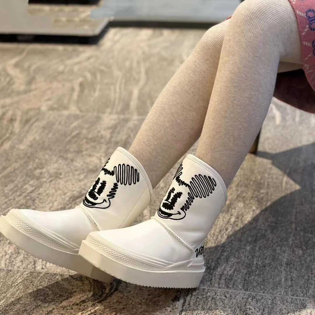 现货D1｜真皮全毛羊里垫松糕雪地靴女｜标准尺码｜833-12