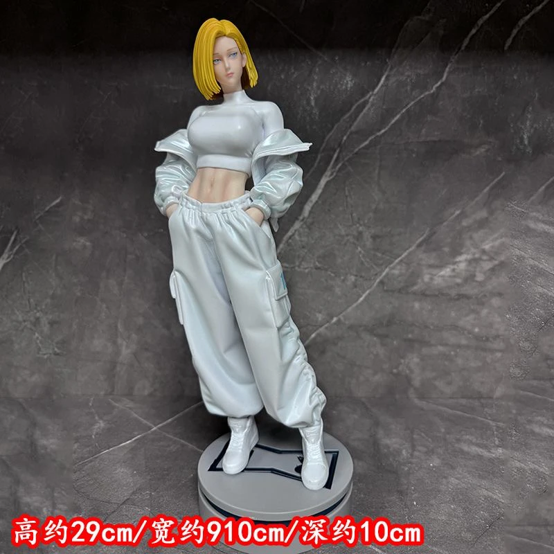 七龙珠动漫周边雕像人造人18号站姿手办二次元美少女桌面摆件礼物