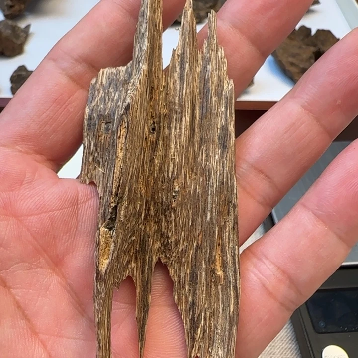 沉香摆件黎侗房'梁5.5克