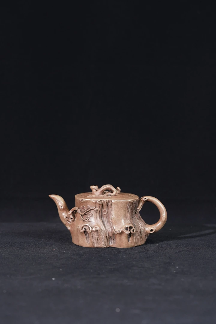 凡凡会客厅 JW164 松竹梅 老段泥 210cc 紫砂壶