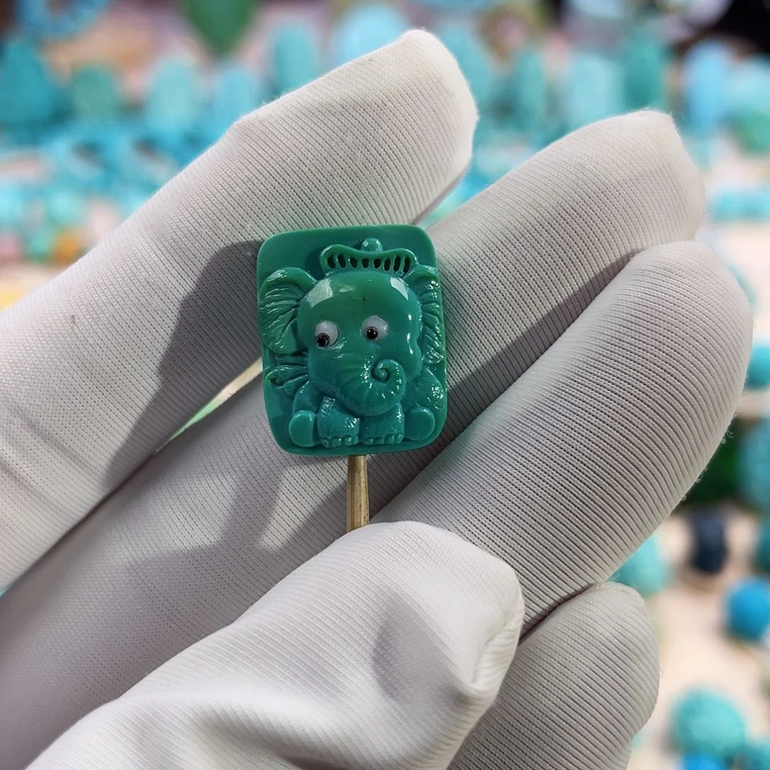 绿松石珠宝奇石未镶嵌君*兮