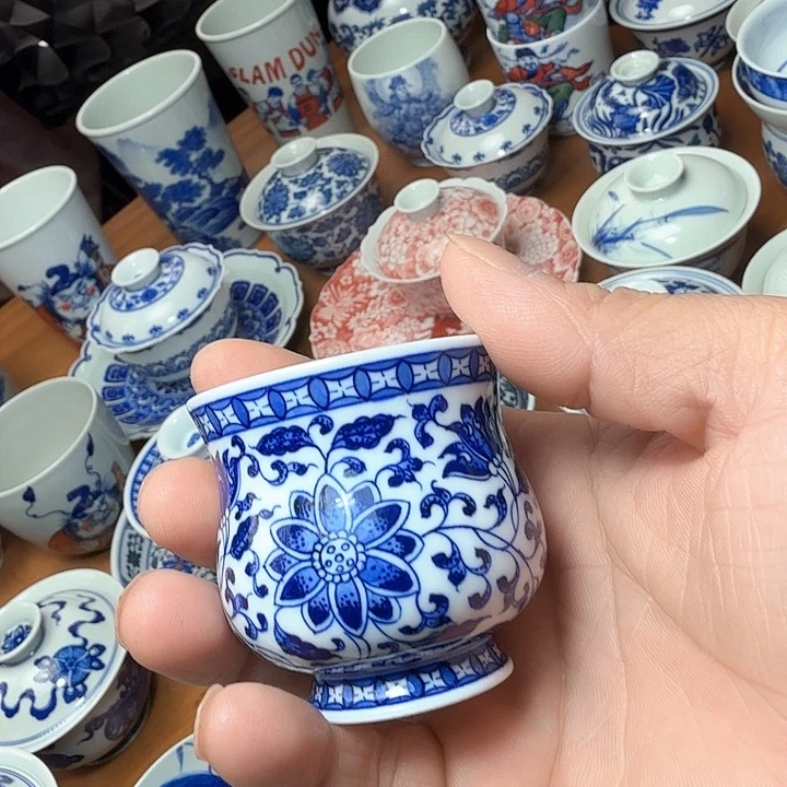 陶手绘缠枝莲福利款