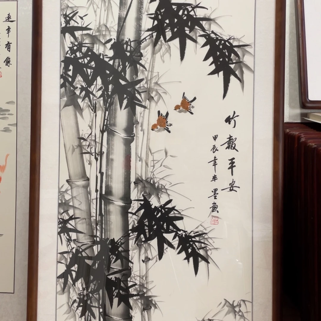 国画带框尺寸63*123厘米