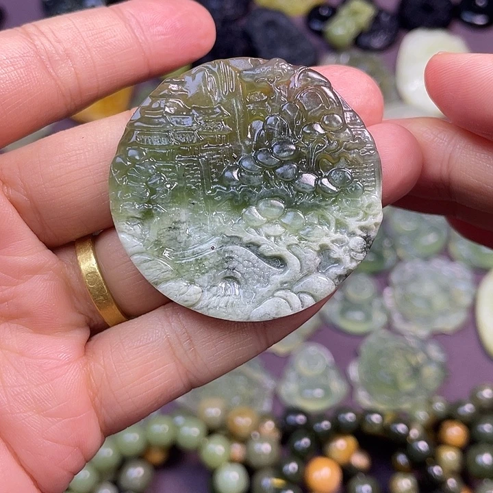 蛇纹石玉未镶嵌手链
