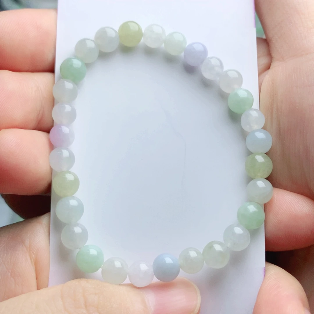 未镶嵌手链翡翠珠串