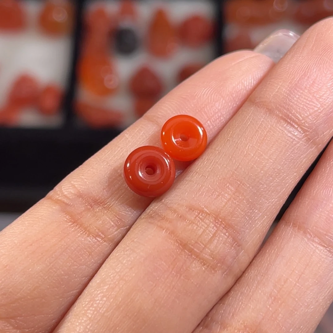 P***n南红玛瑙面包圈7-7.5mm不换退未镶嵌