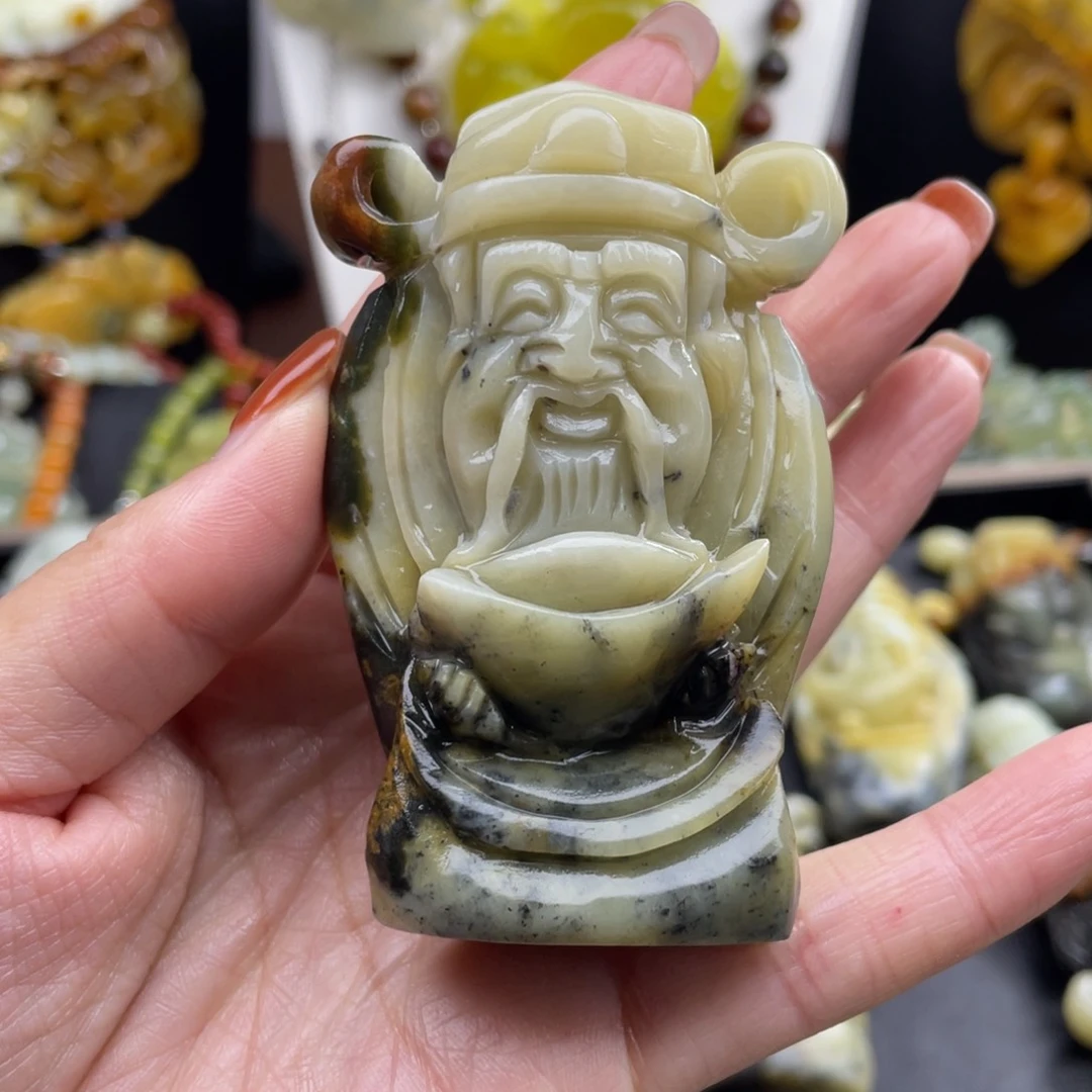 未镶嵌蛇纹石玉颈饰壹**B