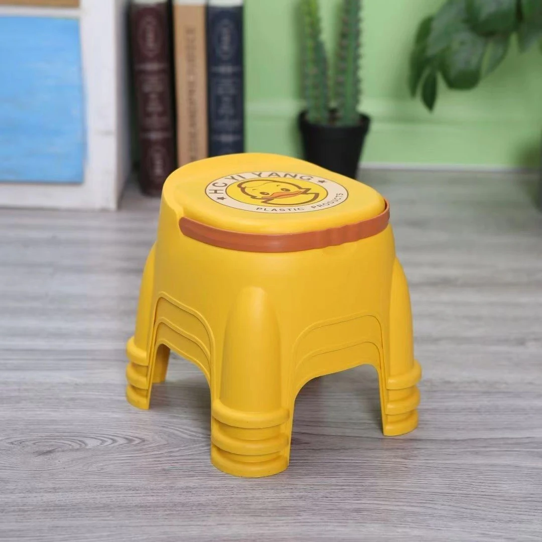 拍一发三家用卡通手提客厅浴室户外防滑塑料矮凳加厚抗压可爱凳子