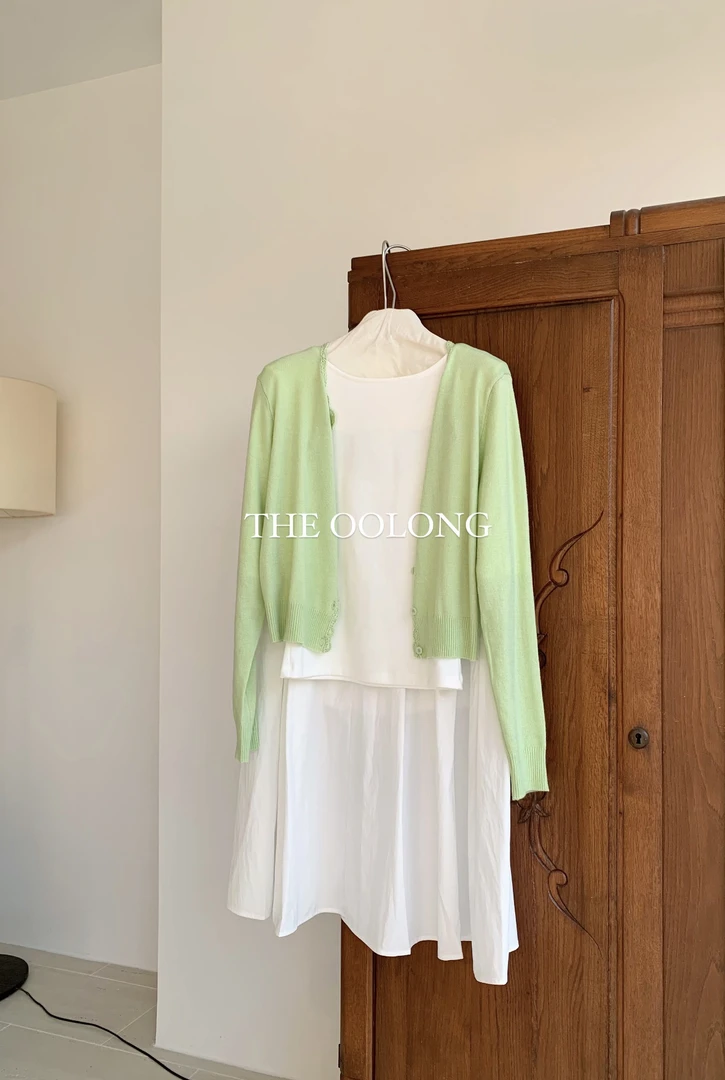 {清新蜜瓜}2025春夏简约花边软糯舒适显瘦防晒薄针织衫