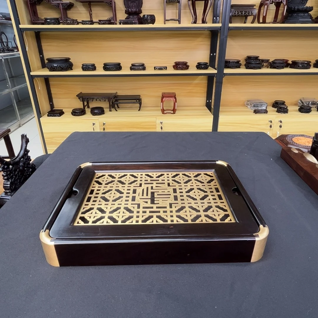 东非黑黄檀（紫光檀）茶台