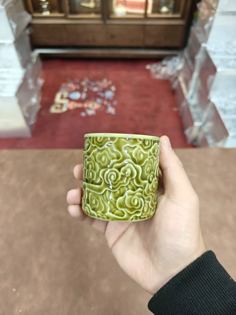 其他陶瓷@@@@@@@@@@陶瓷扳指祥云主人杯（无礼盒）