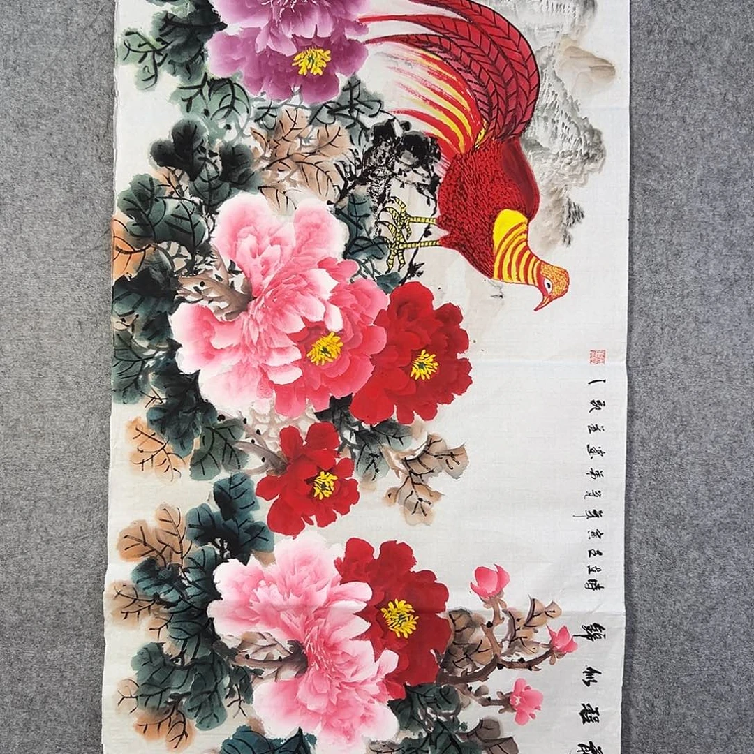 国画643 花鸟在此处飞翔也不太