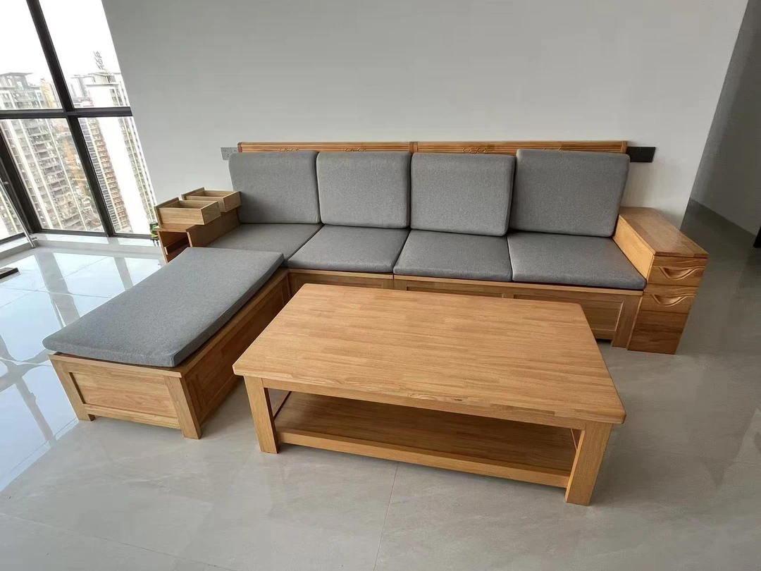 实木沙发➕软包，带高箱冬夏两用款