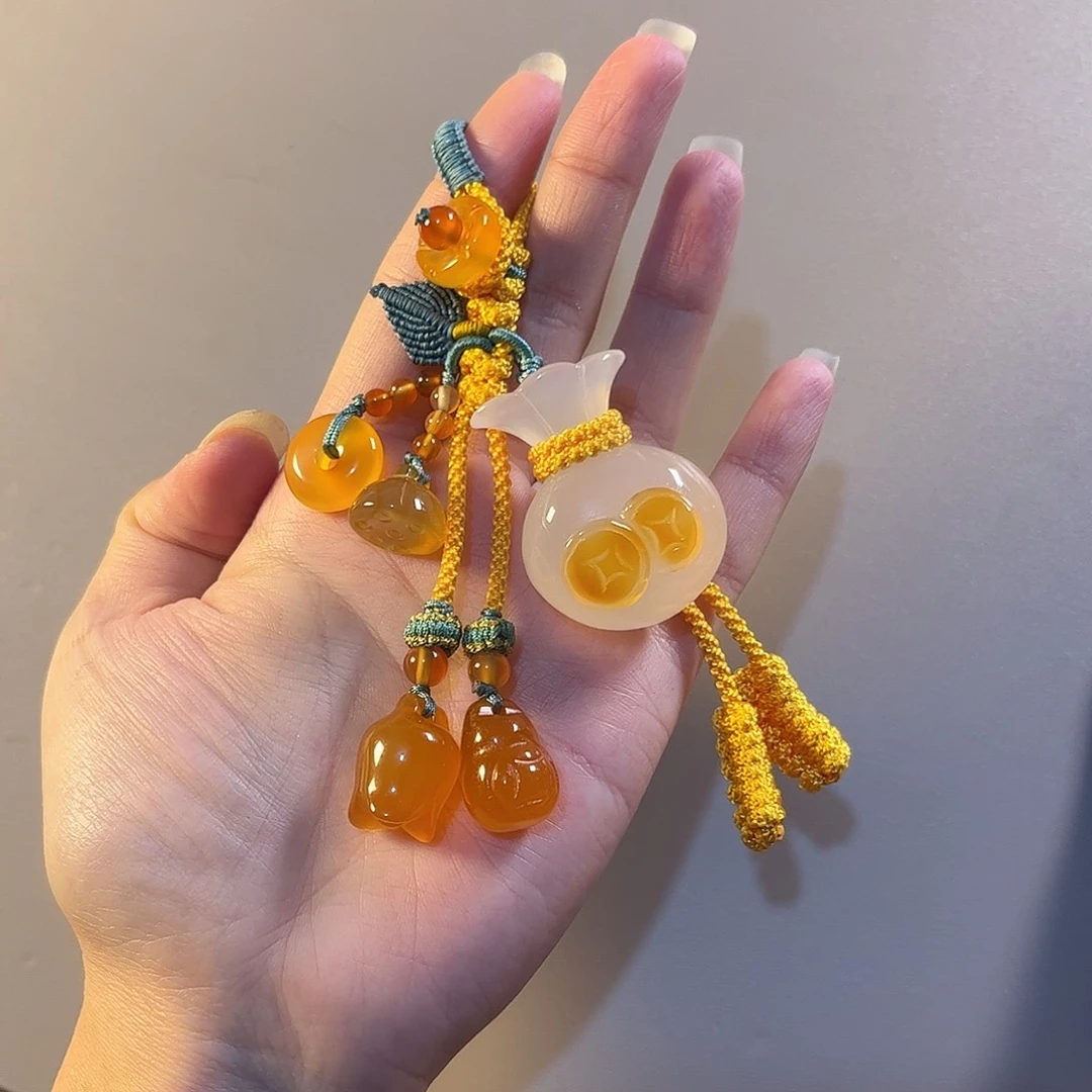 玛瑙/玉髓未镶嵌车挂